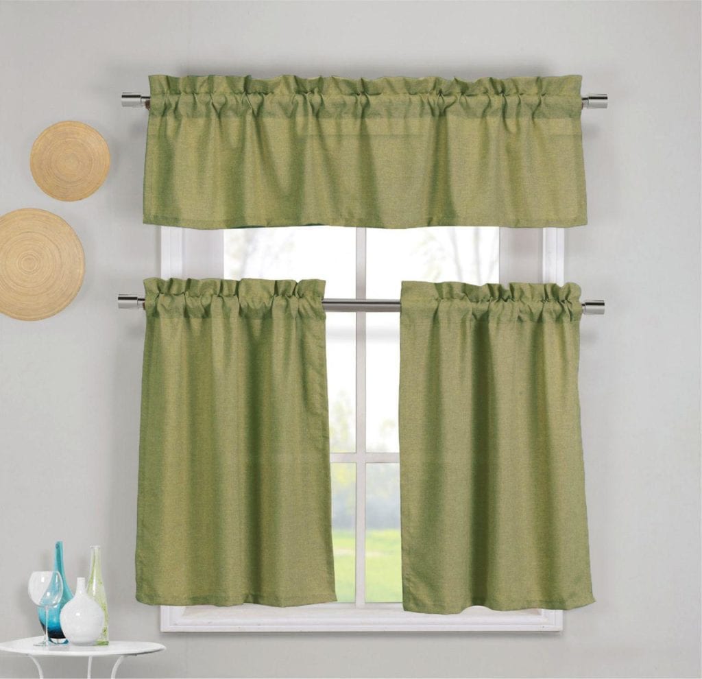 kitchen window treatments green window treatments