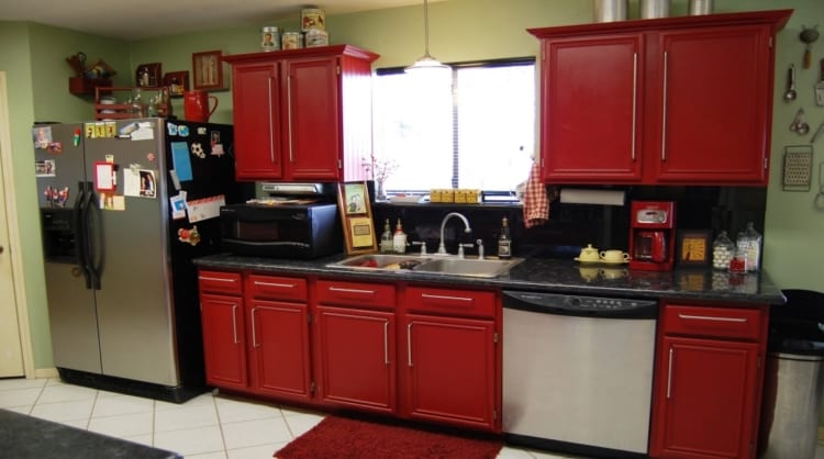 red appliances in the kitchen kitchen appliances ideas