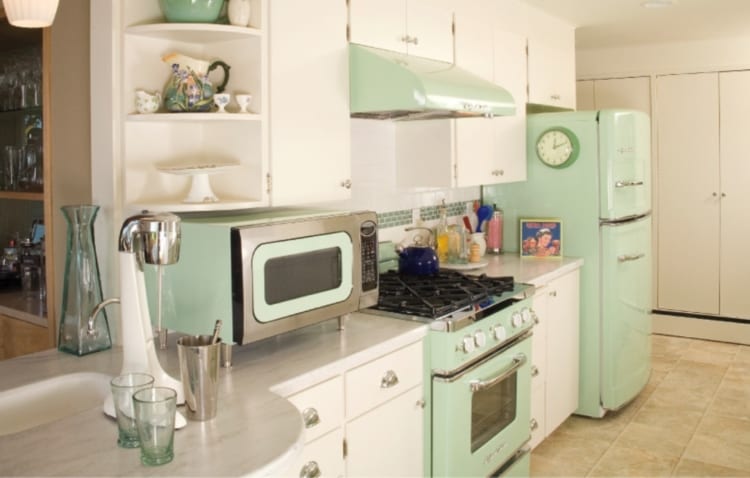 appliances kitchen style green appliances