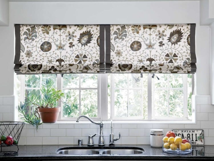 green window treatments kitchen window treatments