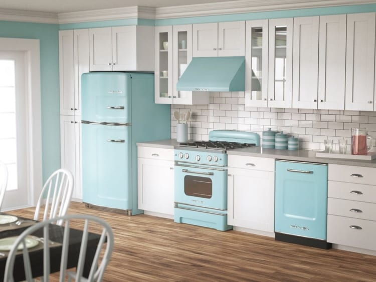 blue kitchen appliances blue kitchen style
