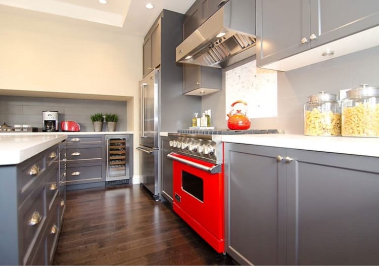 red appliances in the kitchen kitchen appliances ideas