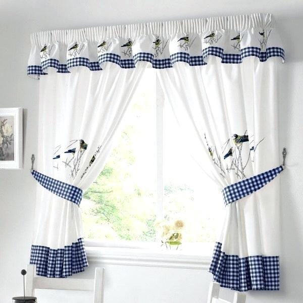 blue kitchen window treatment kitchen window treatment