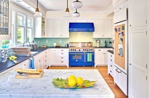 blue kitchen style