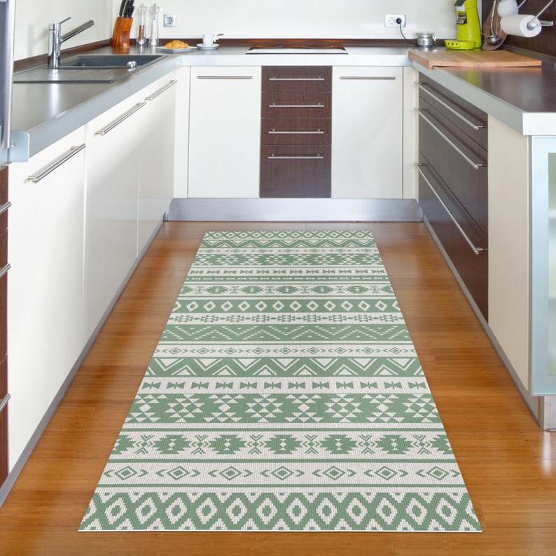 Kitchen Rug Design Green Kitchen Rug