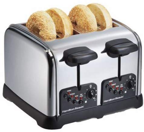 Hamilton Beach Classic Chrome 4 Slice Toaster