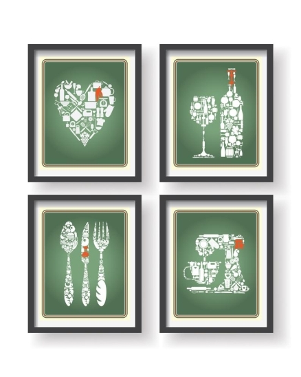 Green Kitchen Wall Decor Kitchen Wall Decor
