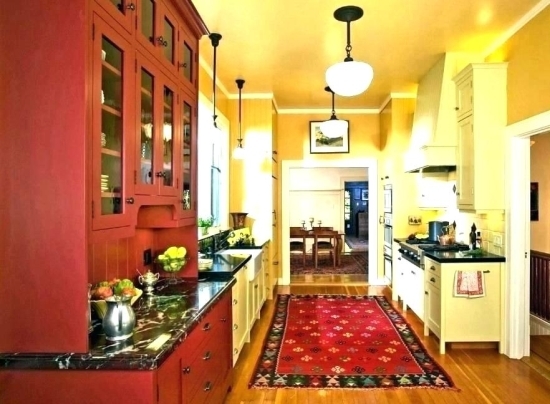 red kitchen rug red rug