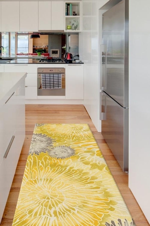 yellow rug yellow kitchen rug