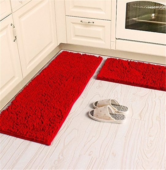 red kitchen rug red rug