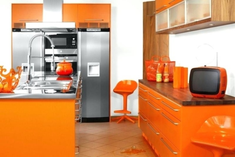 Orange Kitchen Wall Décor Design Orange Kitchen Wall Décor Ideas