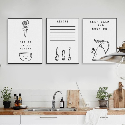 White Kitchen Wall Décor Ideas White Kitchen Wall Décor Design