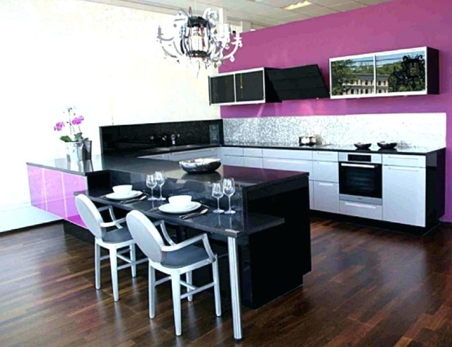 Purple Kitchen Wall Décor Ideas Purple Kitchen Wall Décor Design