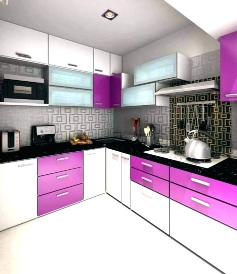 Purple Kitchen Wall Décor Design