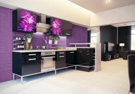 Purple Kitchen Wall Décor Design Purple Kitchen Wall Décor Ideas