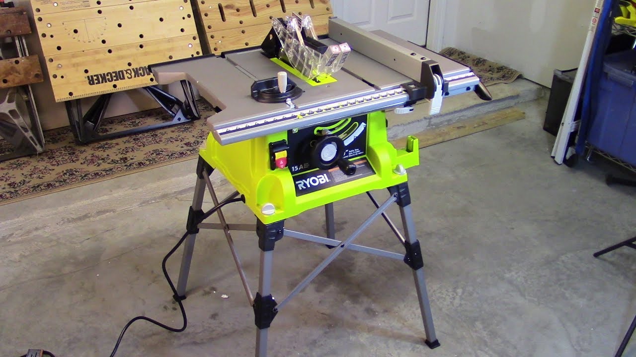 Ryobi 10 Inch Portable Table Saw With Quickstand Review