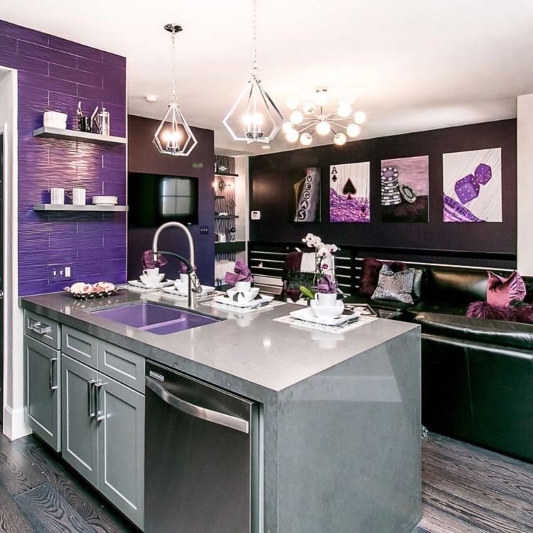 Purple Kitchen Design Purple Kitchen Ideas