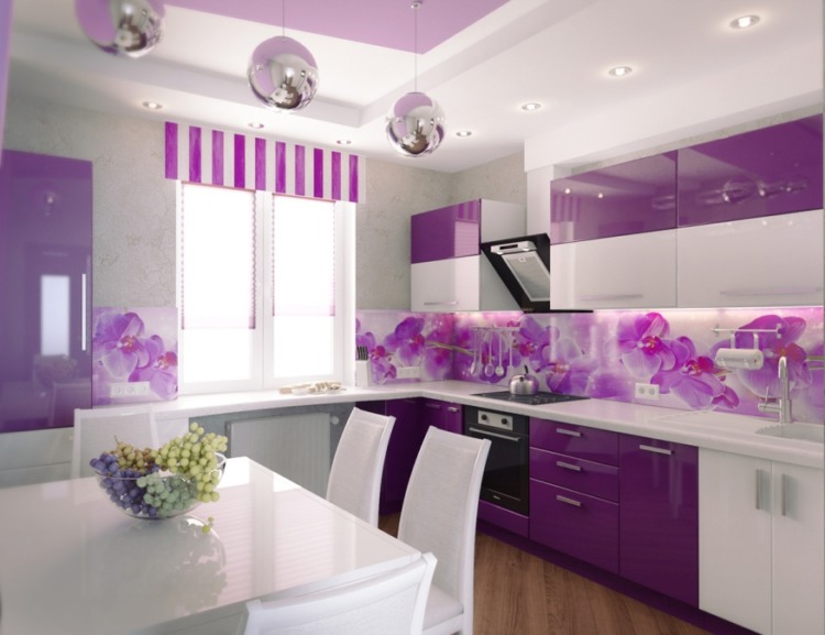 Purple Kitchen Design Purple Kitchen