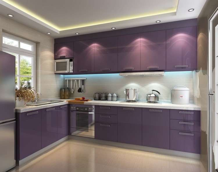 Purple Kitchen Design Purple Kitchen