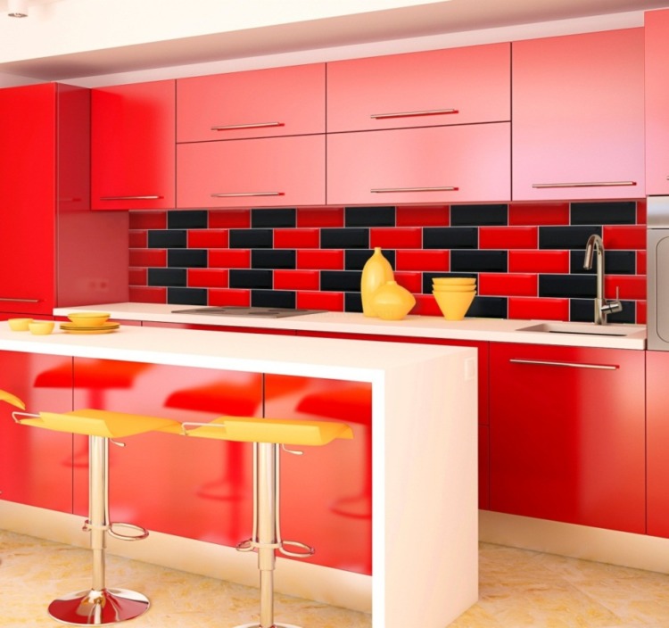 Red Kitchen Design Red Kitchen