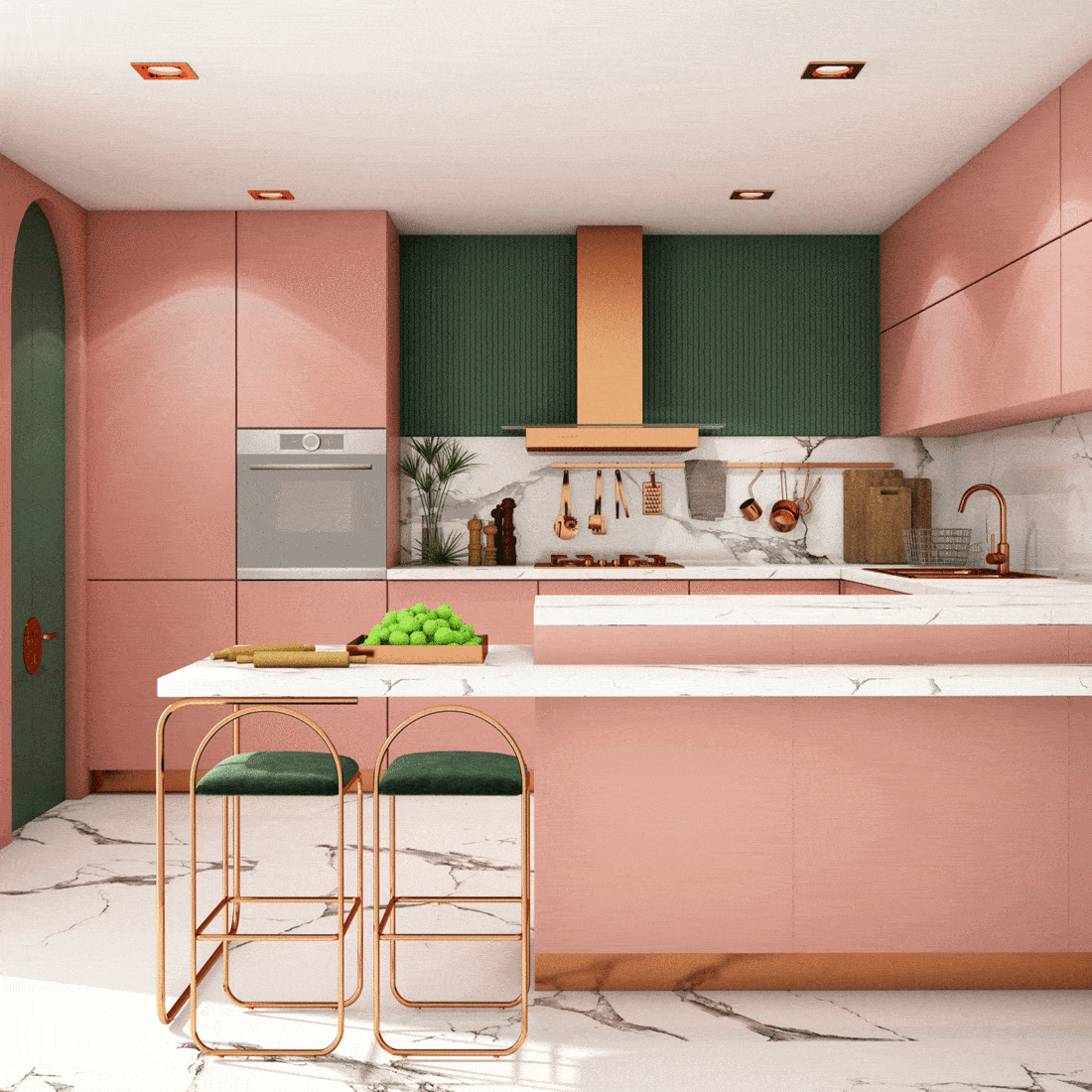Pink Kitchen Design Ideas Pink Kitchen Design
