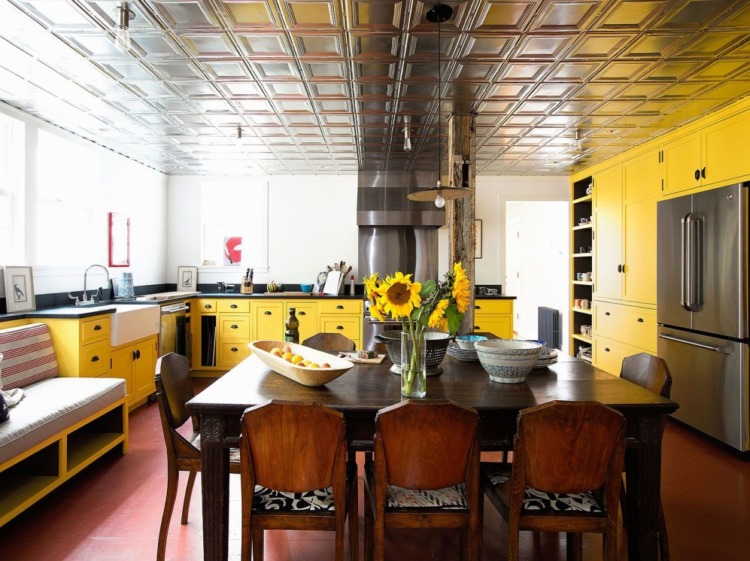Yellow Kitchen Design Yellow Kitchen