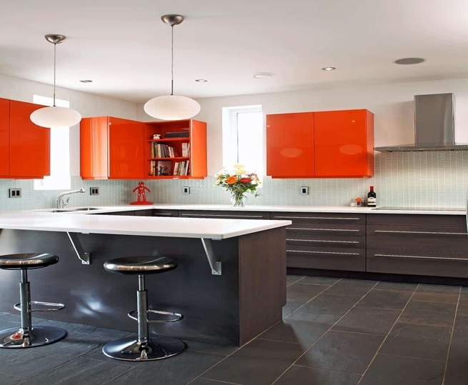 Orange Kitchen Design Ideas Orange Kitchen Design