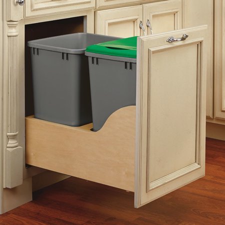 Pull out trash cans.