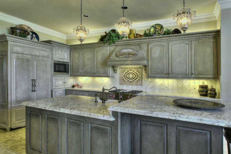 Distressed Kitchen Cabinets