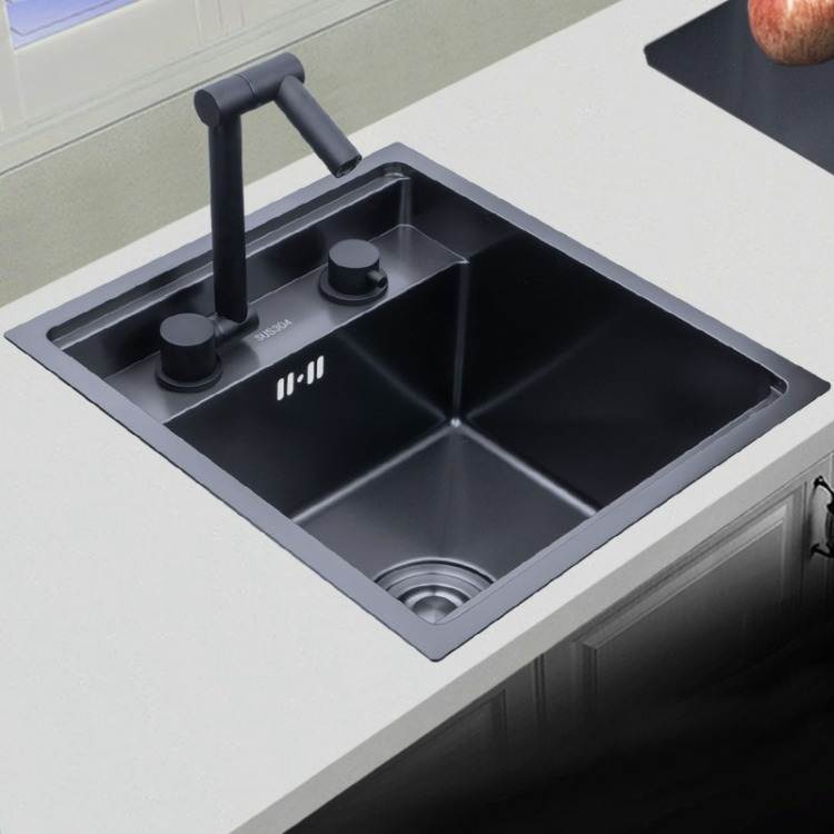 Hitam Tersembunyi Kitchen Sink Single Bowl Bar Ukuran Kecil Wastafel Stainless Steel Balkon Wastafel Tersembunyi Hitam Kitchen Sink Bar Wastafel|Dapur Tenggelam| - AliExpress
