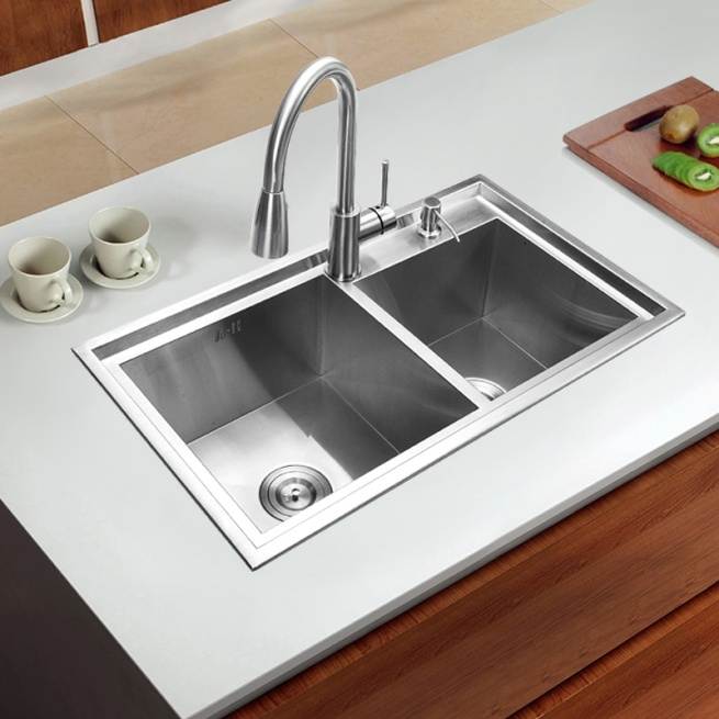 780*430*220mm 304 Stainless steel undermount kitchen sink set drainer ganda mangkuk Menggambar Buatan Tangan disikat mulus sink|undermount kitchen sink| kitchen sinkkitchen sink set - AliExpress