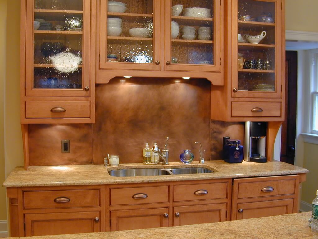 Camouflage Copper Backsplash