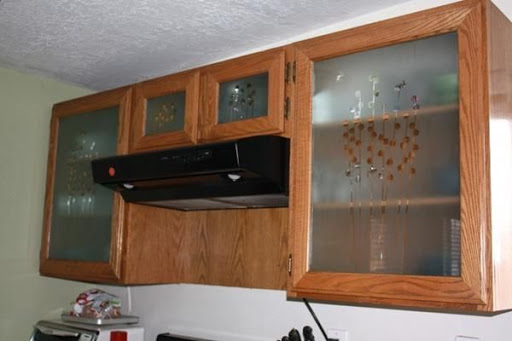 Etched Glass Kitchen Cabinet Doors