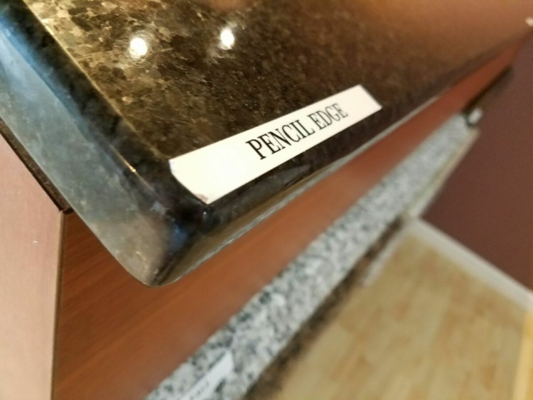 Granite Countertop Pencil Edges