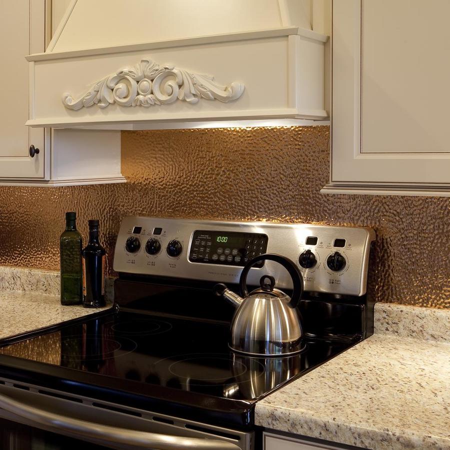 Hammered Copper Backsplash