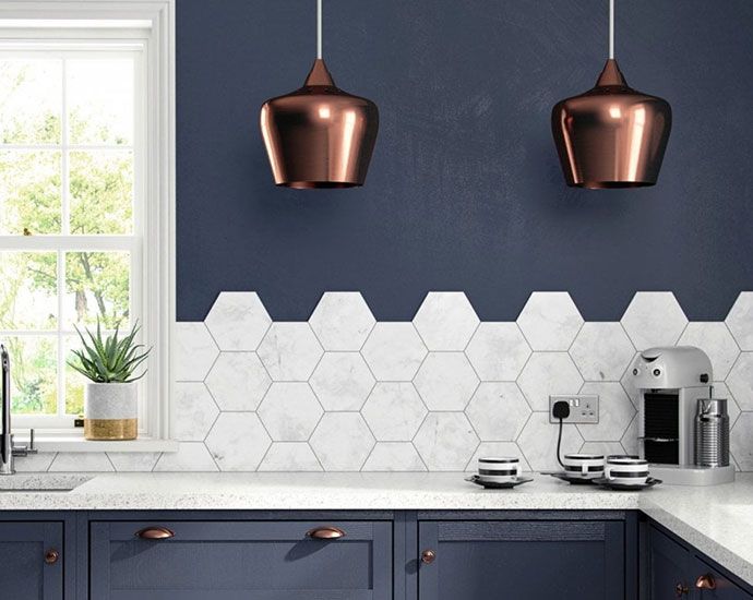 Hexagon Big Shape Kitchen Backsplash