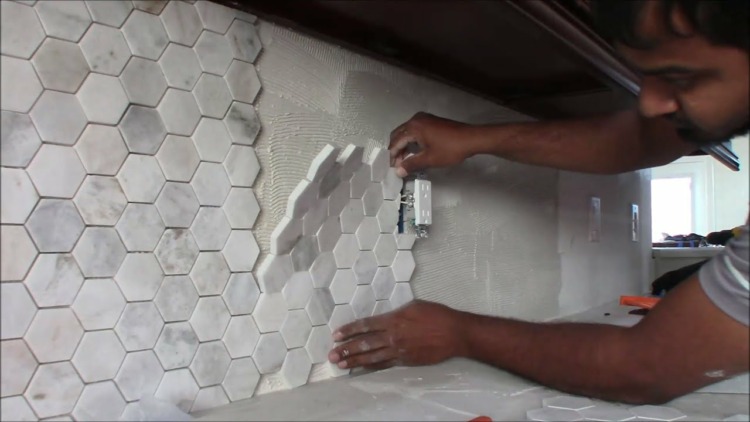 How To Install Hexagon Kitchen Backsplash