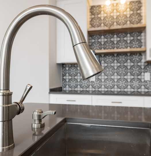 brushed nickel faucet