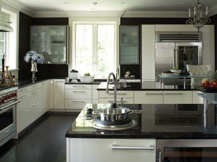Elegant Dark Granite Countertop