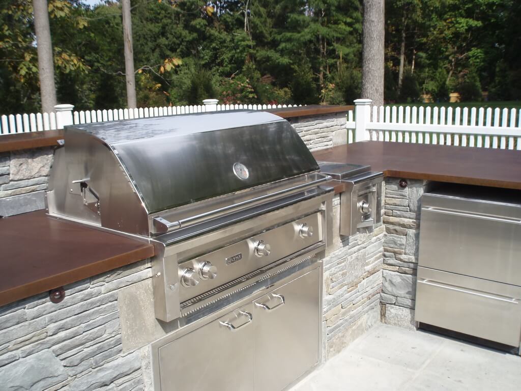 Finished Countertop with Grill