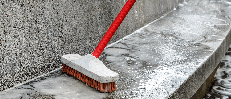 How To Get Burn Marks Off Concrete with Home Made Alkaline Cleaner