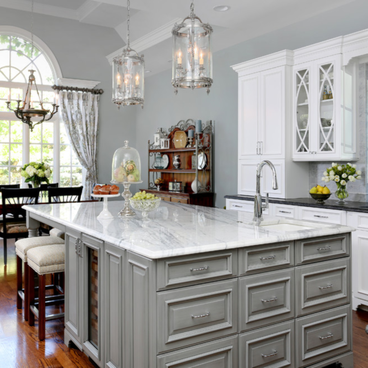 Princess White Quartzite Countertops Design