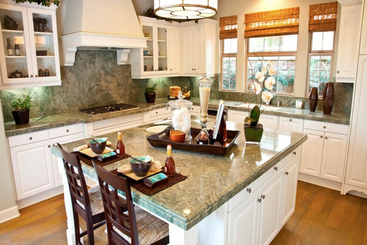 Rainforest Green Granite Countertop