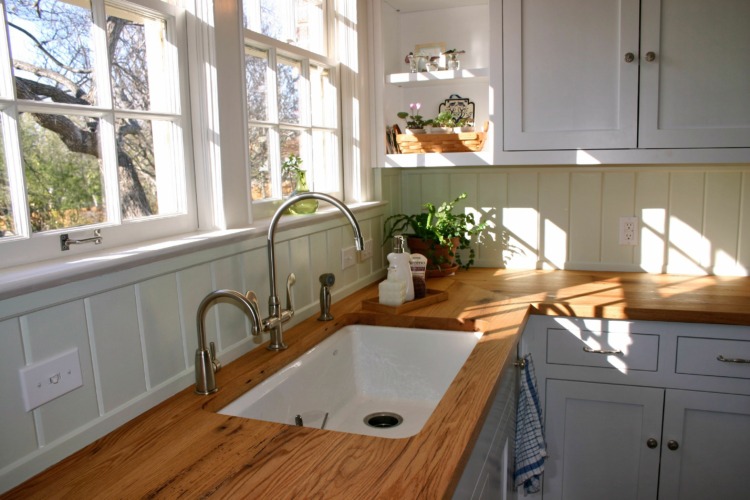 Reclaimed American White Oak Wood Countertops