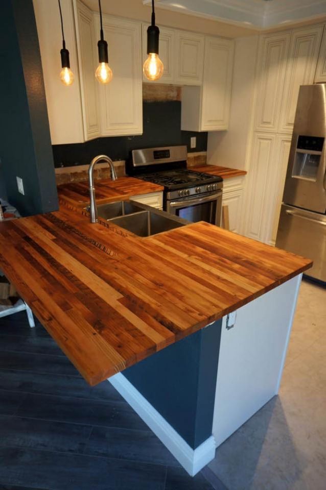 Reclaimed Douglas Fir Wood Countertops