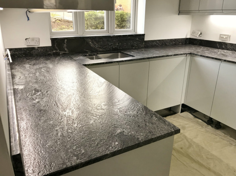 U-Shaped Black Granite