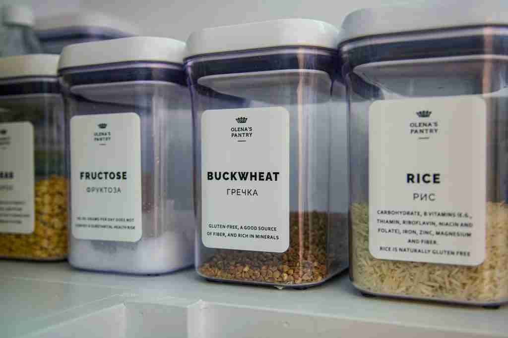 Labeled containers
