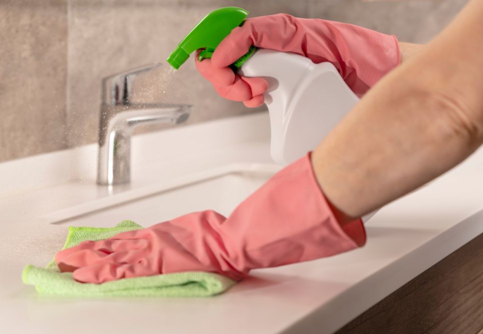 bathroom cleaning