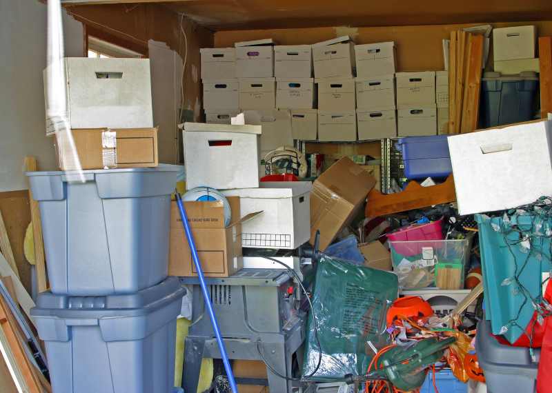messy garage