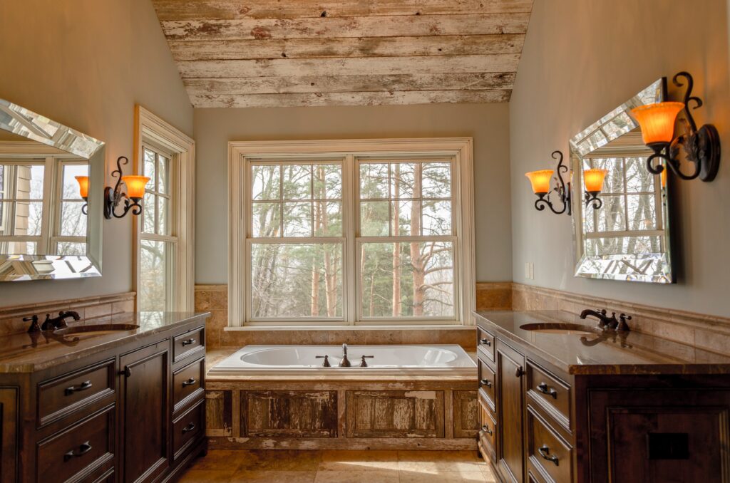 bathroom with separate sink